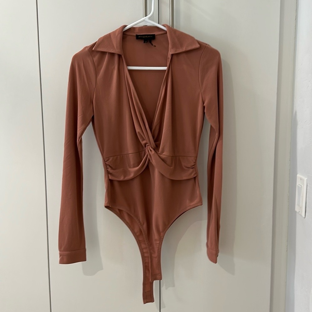 NWOT Donna Karan bodysuit pink